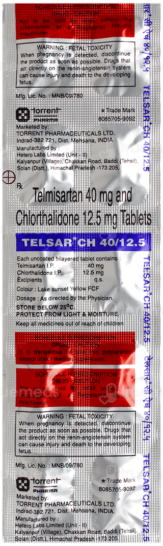 Telsar Ch 40/12.5 Tablet 10